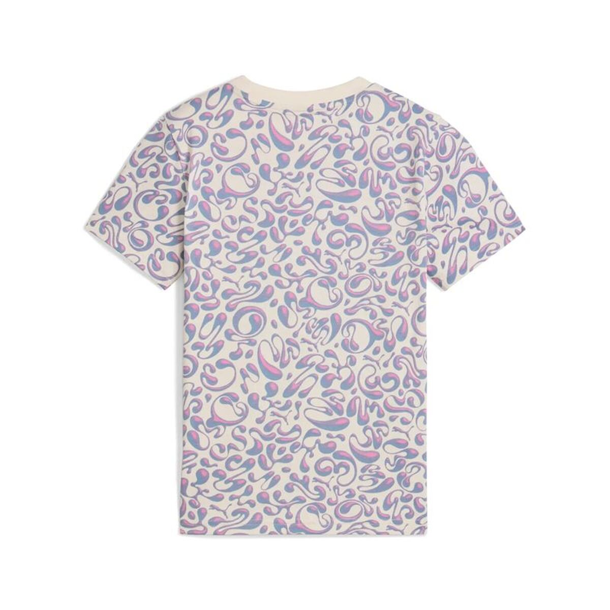 Child’s Short Sleeve T-Shirt Puma Tweenerverse Aop Beige