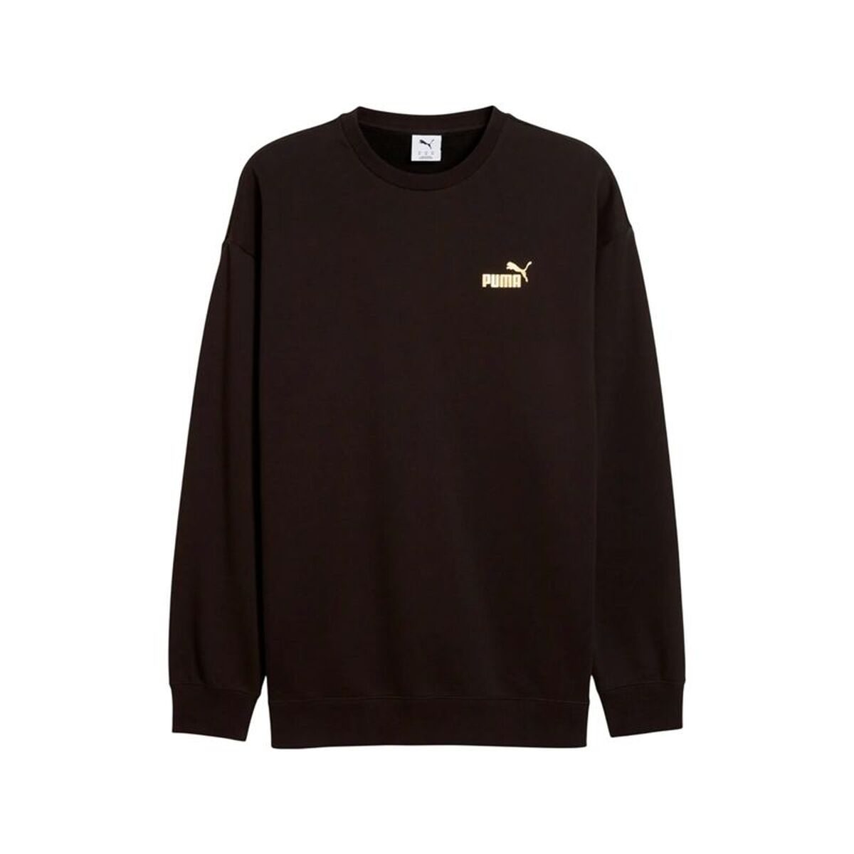 Herensweater zonder Capuchon Puma Maximal Metallic Relaxed Zwart