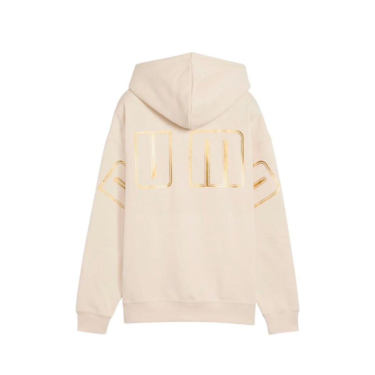 Dameshoodie Puma Maximal Metallic Beige