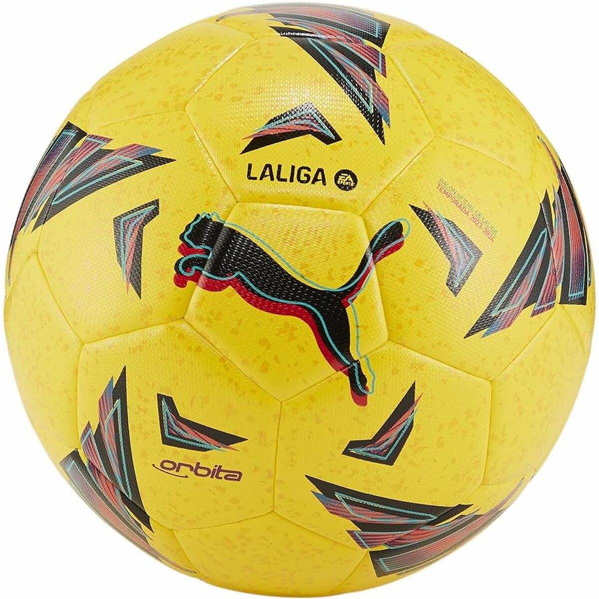 Voetbal Puma ORBITA LA LIGA 1 084108 02 Geel Maat 5