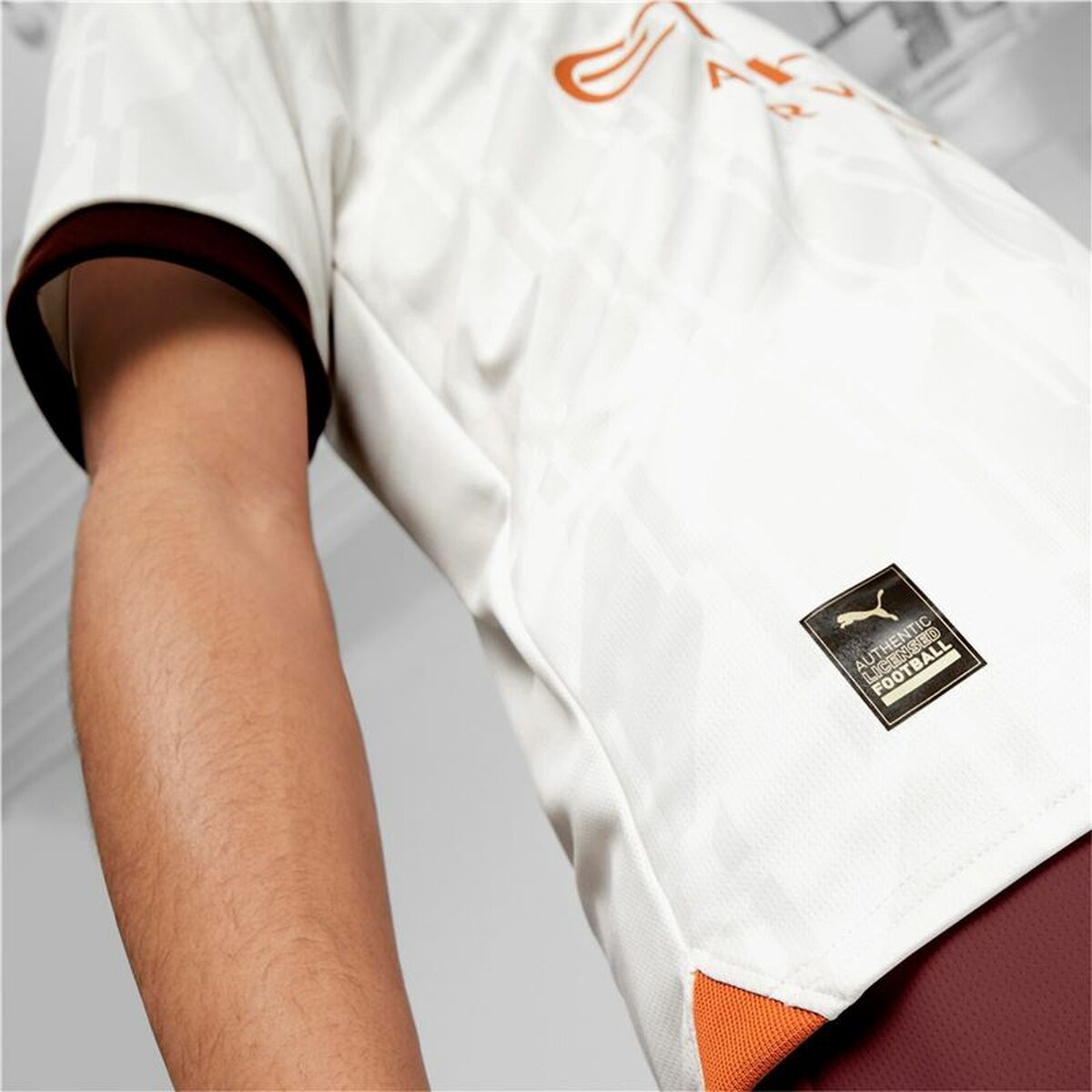 Men’s Short-sleeved Football Shirt Puma Manchester City Away White