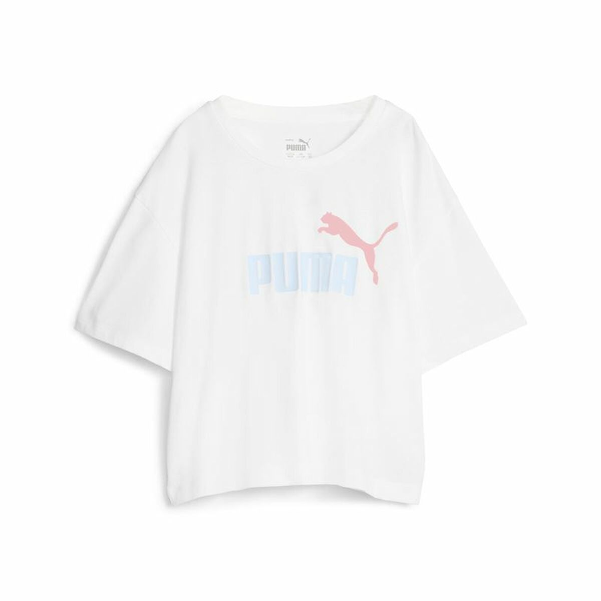 T shirt à manches courtes Enfant Puma Girls Logo Cropped Blanc