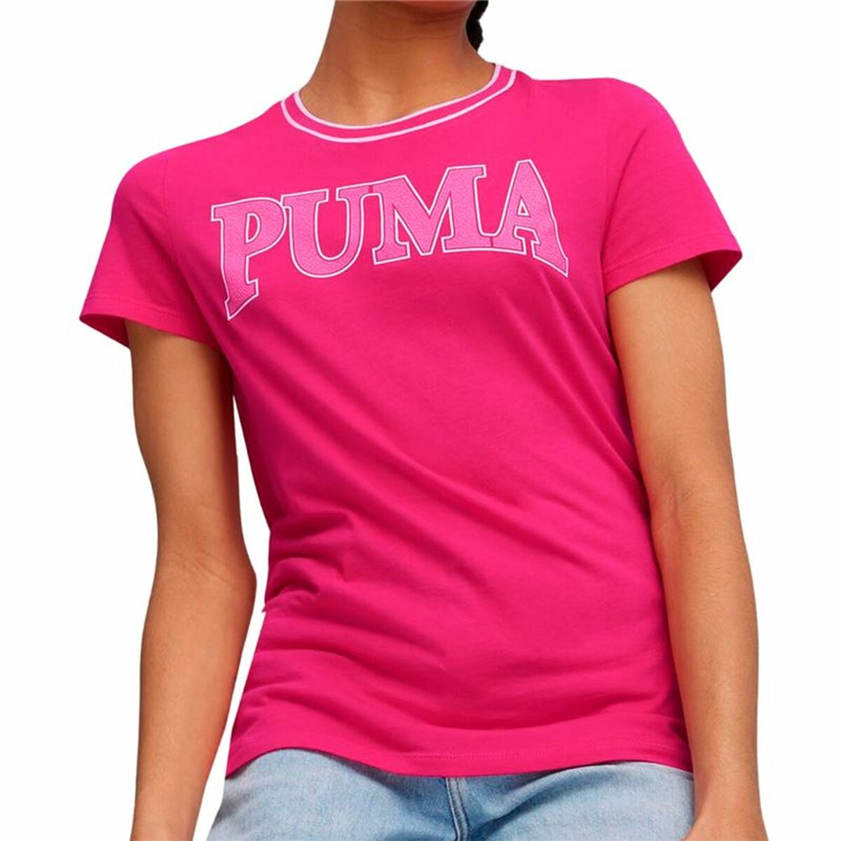 T-Shirt met Korte Mouwen voor kinderen Puma Squad