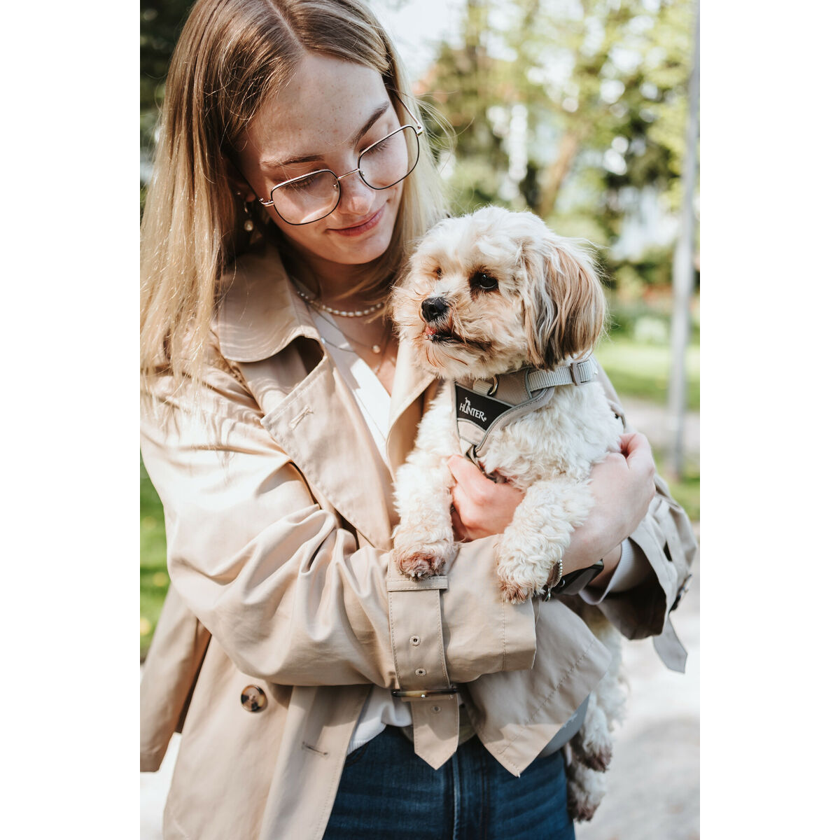 Hondentuigje Hunter DIVO UP Beige L