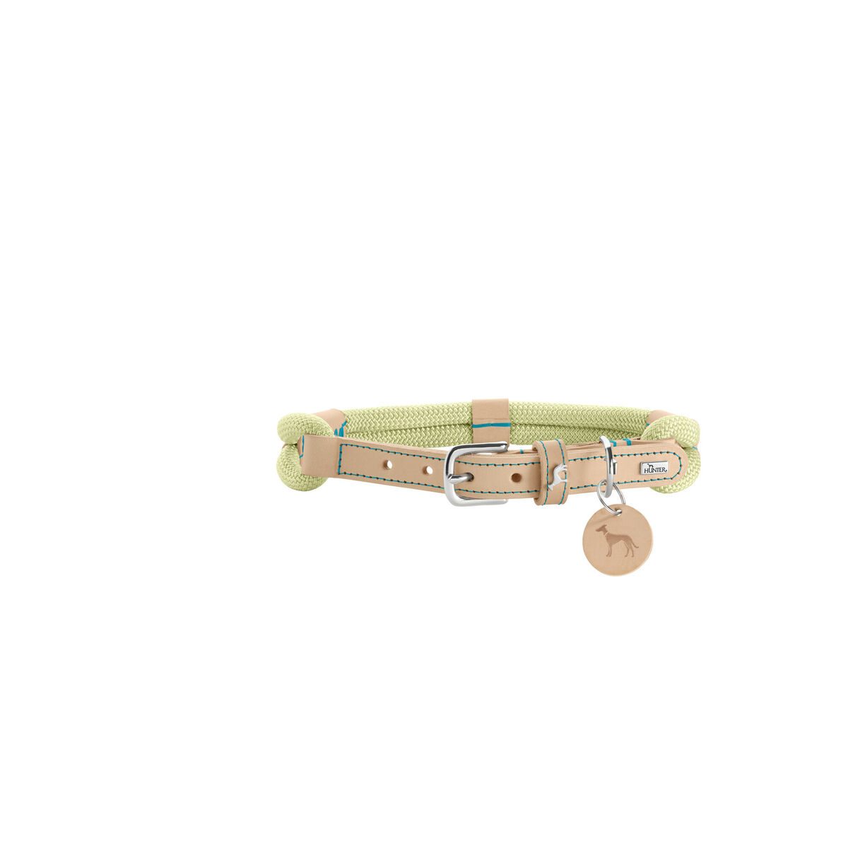 Dog collar Hunter MALIA Green L 50-59 cm