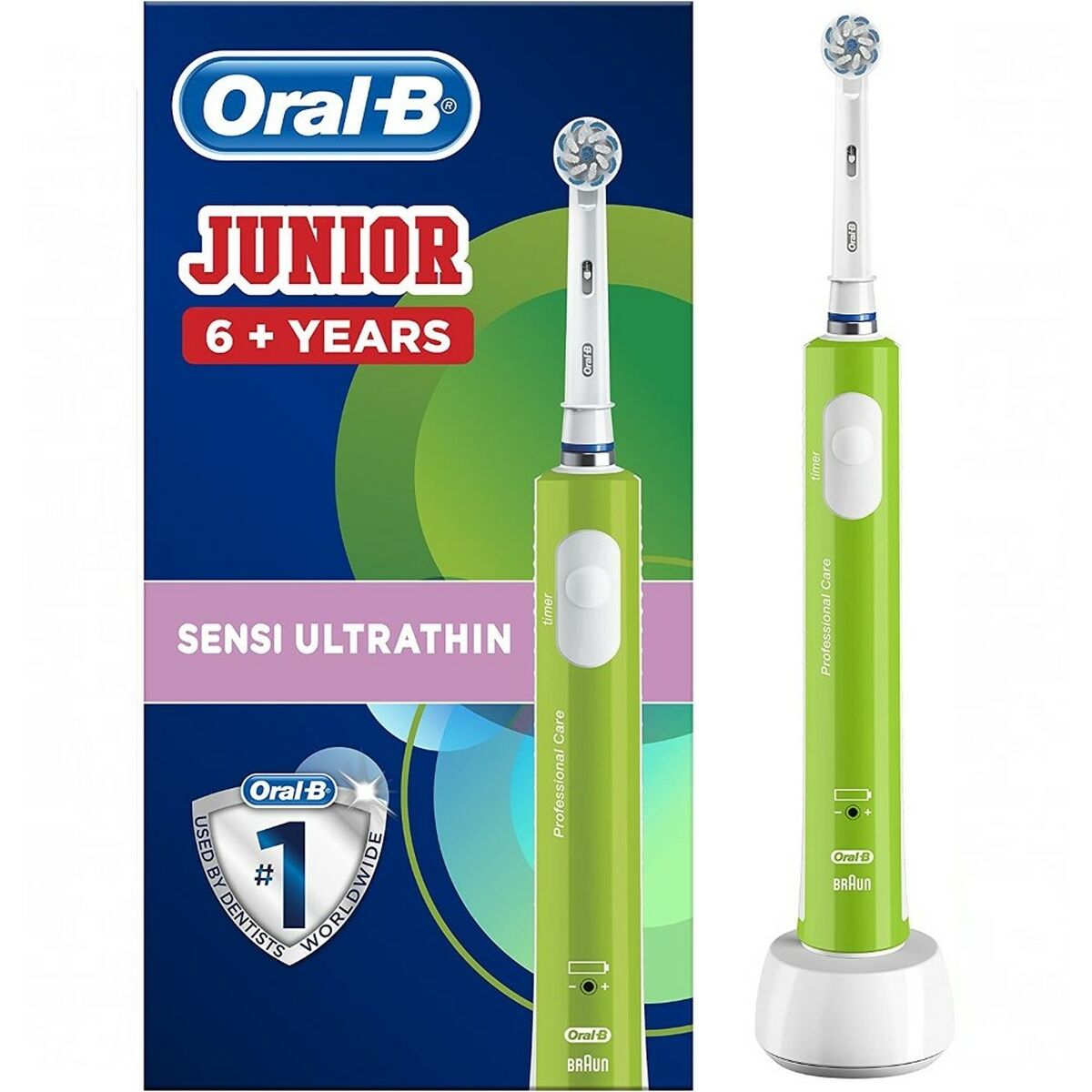Brosse à dents électrique Junior Oral-B Vert