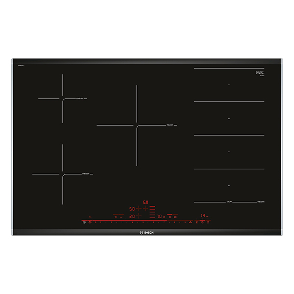 Plaque à Induction BOSCH PXV875DC1E 81 cm Noir (5 Zones de cuisson)   