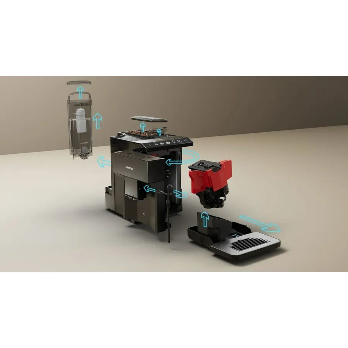 Image secondaire de la Cafetière superautomatique Siemens AG TP511R09 Noir