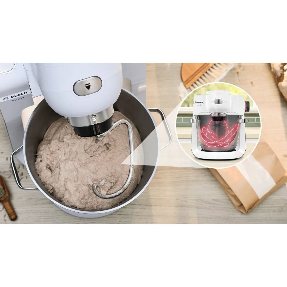 Image secondaire de Robot culinaire BOSCH MUMS6EW22 Blanc 1600 W 5,5 L