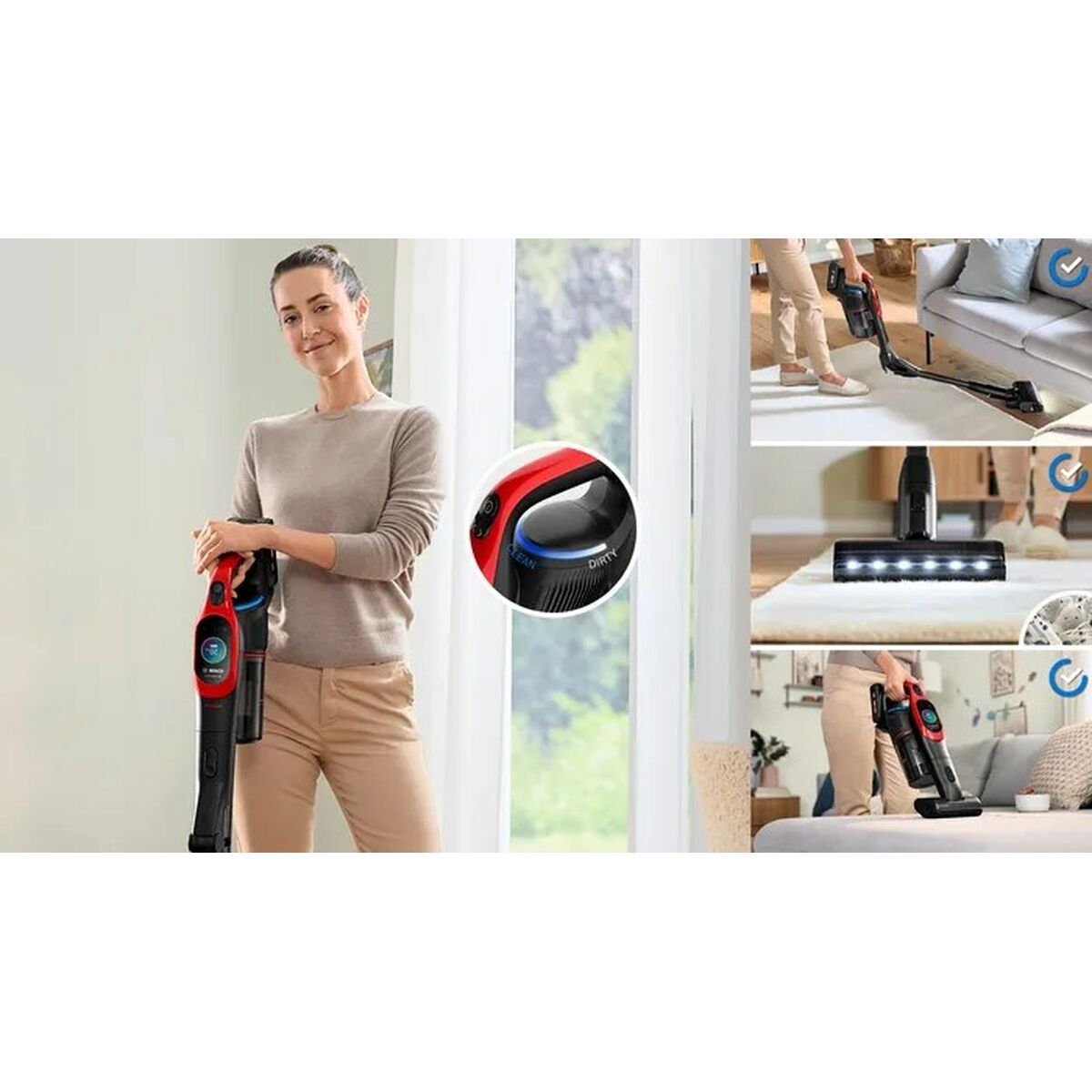 Image secondaire de Aspirateur balai BOSCH BCS1041PET 23,5 W