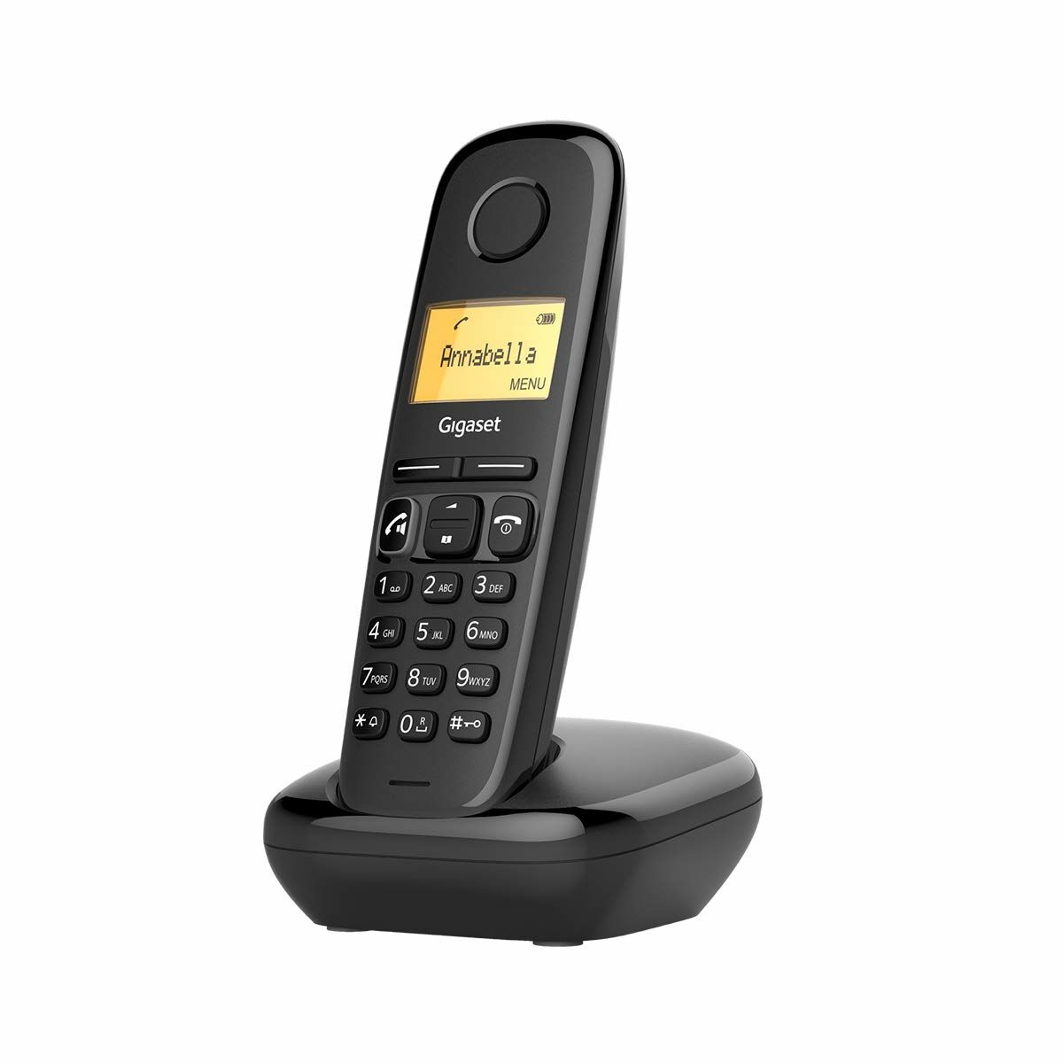 Si vous êtes passionné d'informatique et d'électronique, si vous êtes à la pointe de la technologie et qu'aucun détail ne vous échappe, achetez Téléphone Sans Fil Gigaset A270 au meilleur prix. Couleur: NoirAmbreLangues: DE, EN, FR, IT, ES, PT, NL, DA, NO, SV, FI, CS, SK, PL, TR, EL, HU, RU, HR, SI, RO, SR, BG, BS, UK, ARAgenda: 80 NumérosAutonomie en mode veille approx.: 200 hType de prise: Prise EUType: Téléphone Sans FilBureauDECTProduit à brancher: OuiAutonomie des appels approx.: 18 heuresPays / région de fabrication: EspagneMatériel: PlastiqueCaractéristiques: Sans filÉcran integréLED indicateur de chargementVerrou de sécuritéFonctions: Identification de l'appelantIndicateur de batterie faibleConnectivité: BluetoothAnnée: 20182017Tension: 230 VBloc d’Alimentation: BatterieComposition: Nickel-hydrure métallique (Ni-MH)Nombre de batteries: 2Type de batterie: AAAFonctionne à piles: AAA x 2Poids: 0,12 kgInclut: Manuel de l'utilisateurUnités: 1 UnitéDiagonale de l'écran (cm): 3,8 cmTension d'entrée AC: 230 V