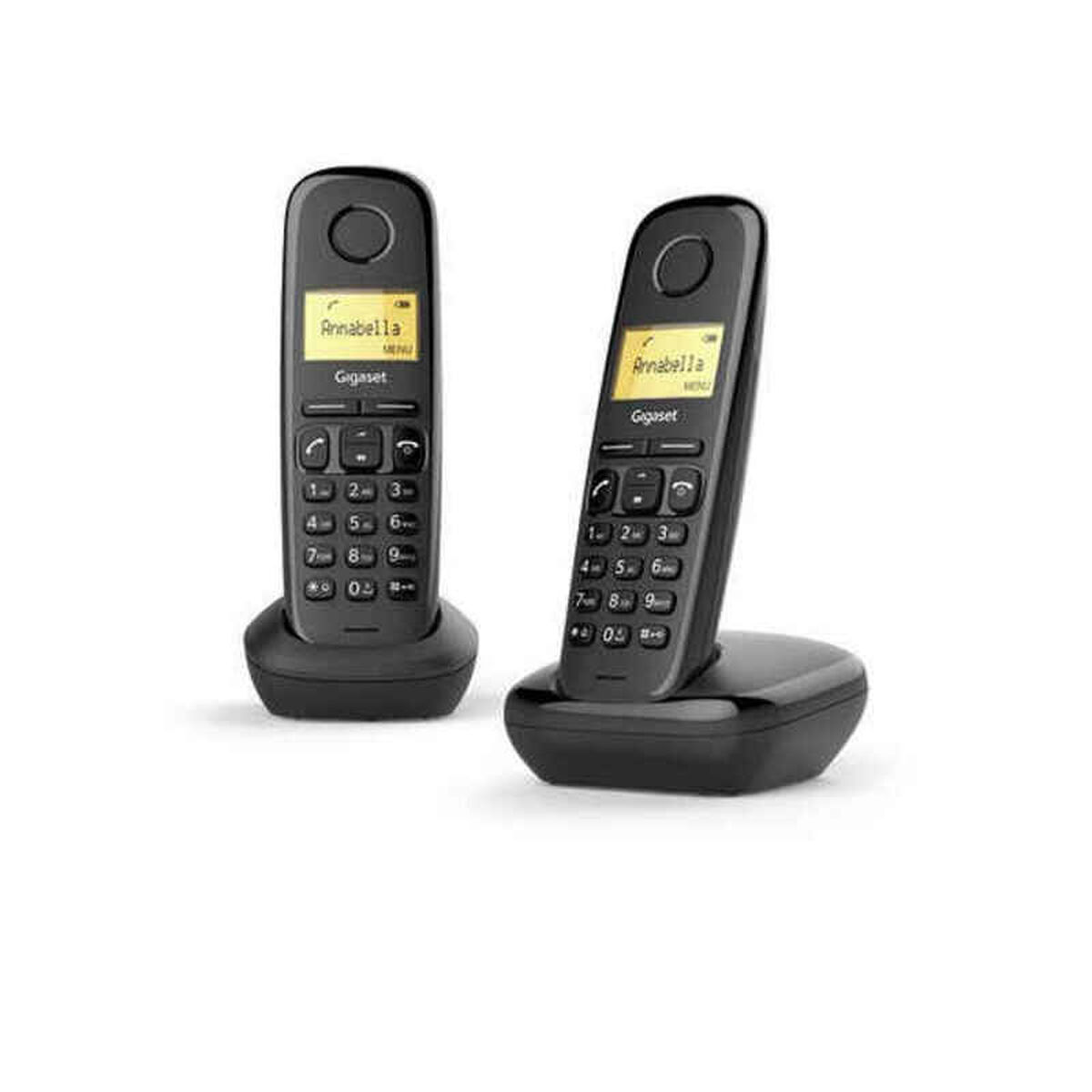 Afbeeldingen van Wireless Phone Gigaset A170 Duo Black Wireless Amber