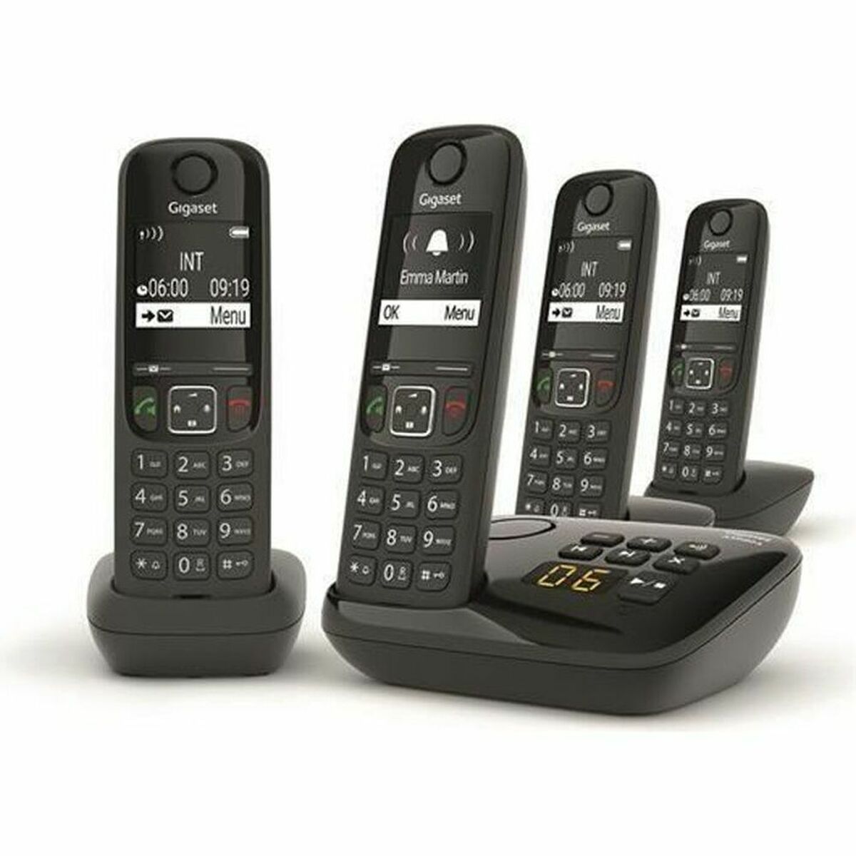 Afbeeldingen van Wireless Phone Gigaset AS690A Quattro Black