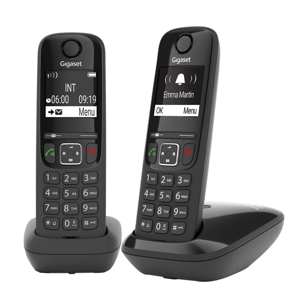 Afbeeldingen van Wireless Phone Gigaset AS690 Duo Black