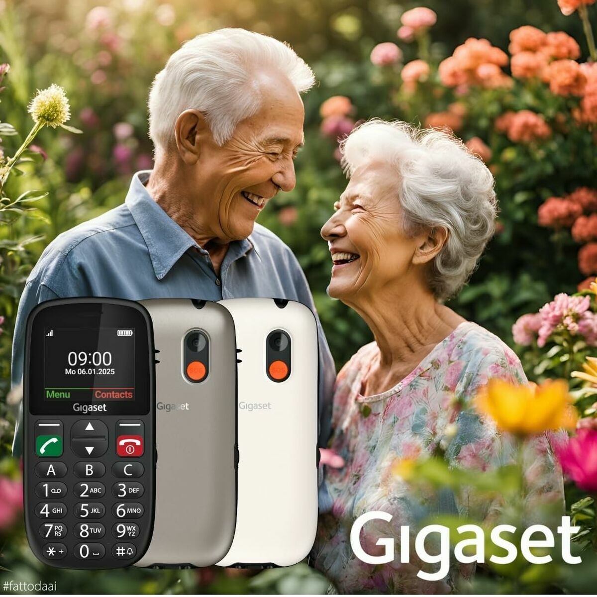 Bild von Mobile telephone for older adults Gigaset GL395 White 32 GB RAM