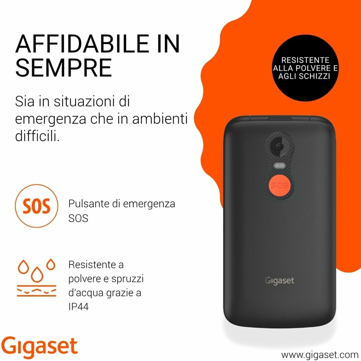 Afbeeldingen van Smartphone Gigaset S30853-H1231-R101 2,8" Black