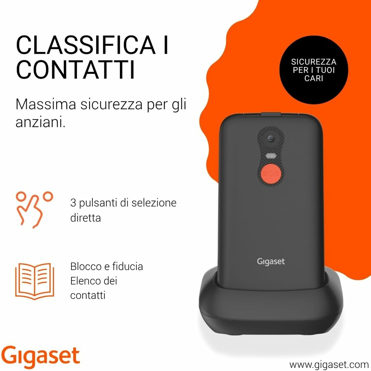 Afbeeldingen van Smartphone Gigaset S30853-H1231-R101 2,8" Black