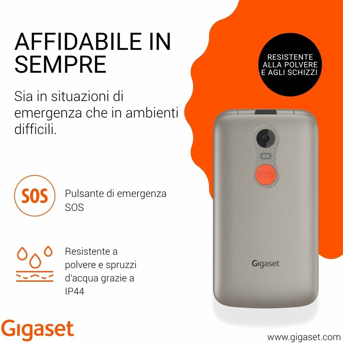 Afbeeldingen van Smartphone Gigaset S30853-H1231-R102 2,8" Grey