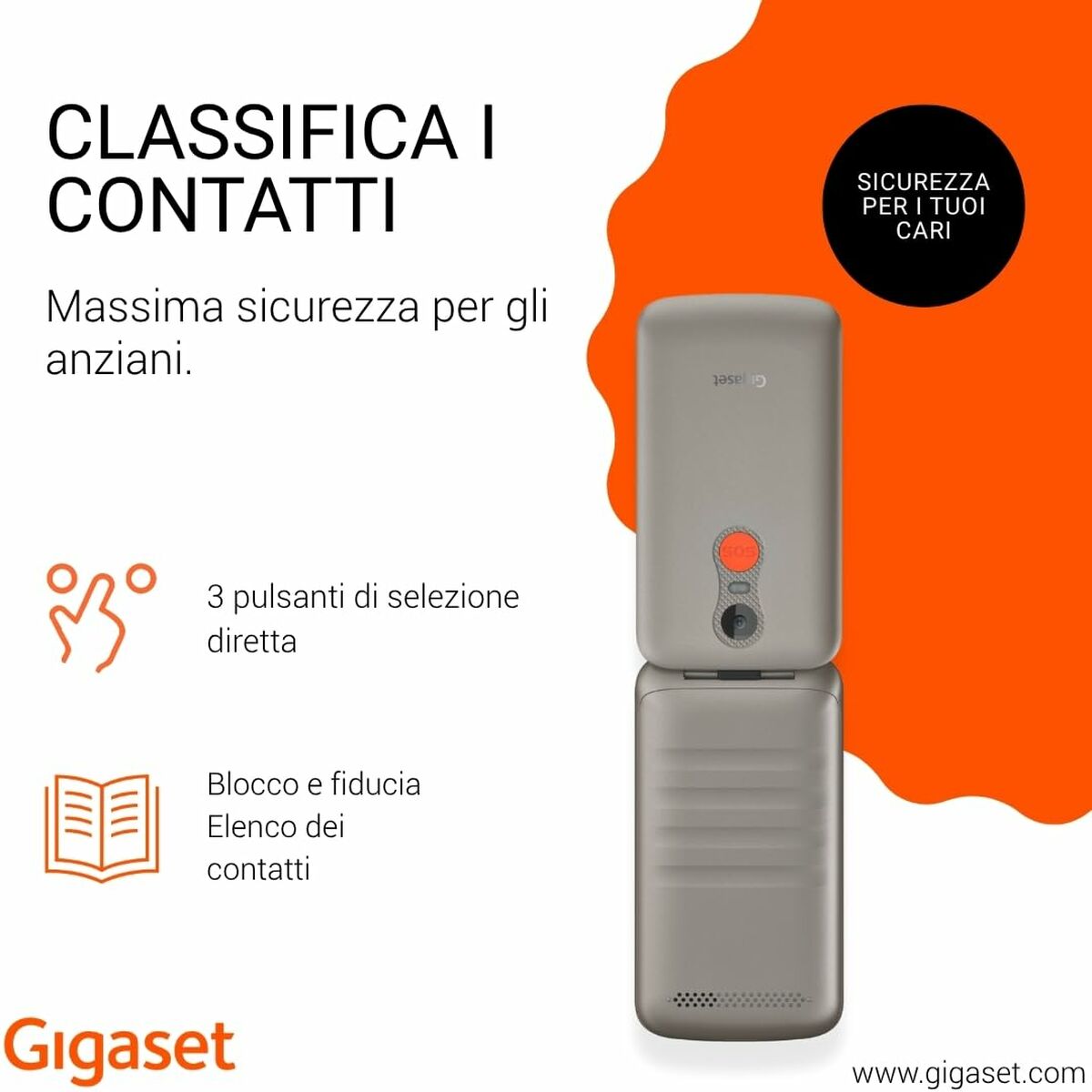 Afbeeldingen van Smartphone Gigaset S30853-H1231-R102 2,8" Grey