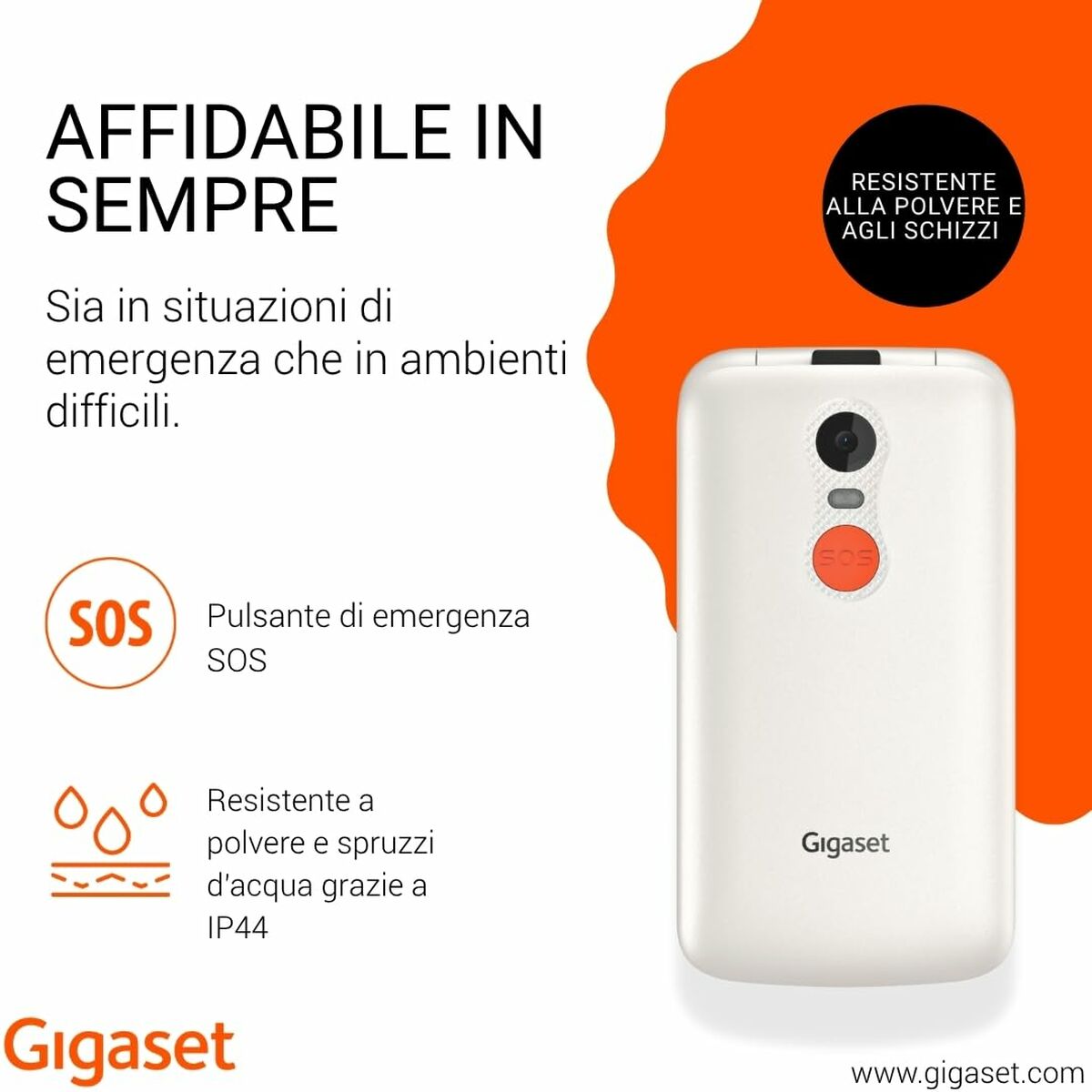 Afbeeldingen van Smartphone Gigaset S30853-H1230-R104 2,8" White