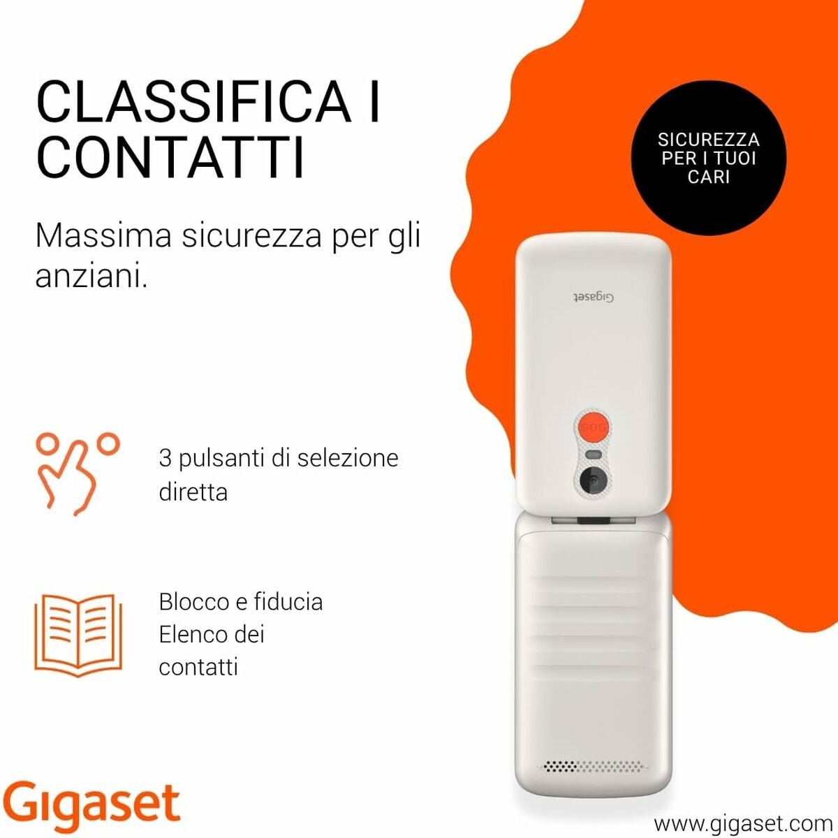 Afbeeldingen van Smartphone Gigaset S30853-H1230-R104 2,8" White