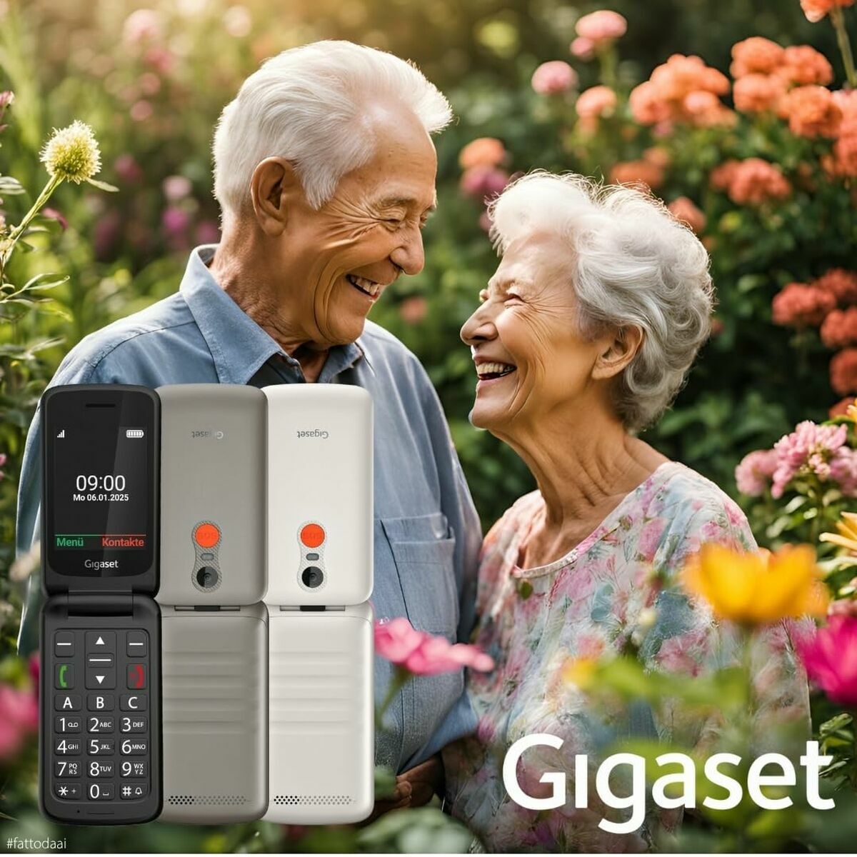 Bild von Mobile telephone for older adults Gigaset GL595 White 2,8"