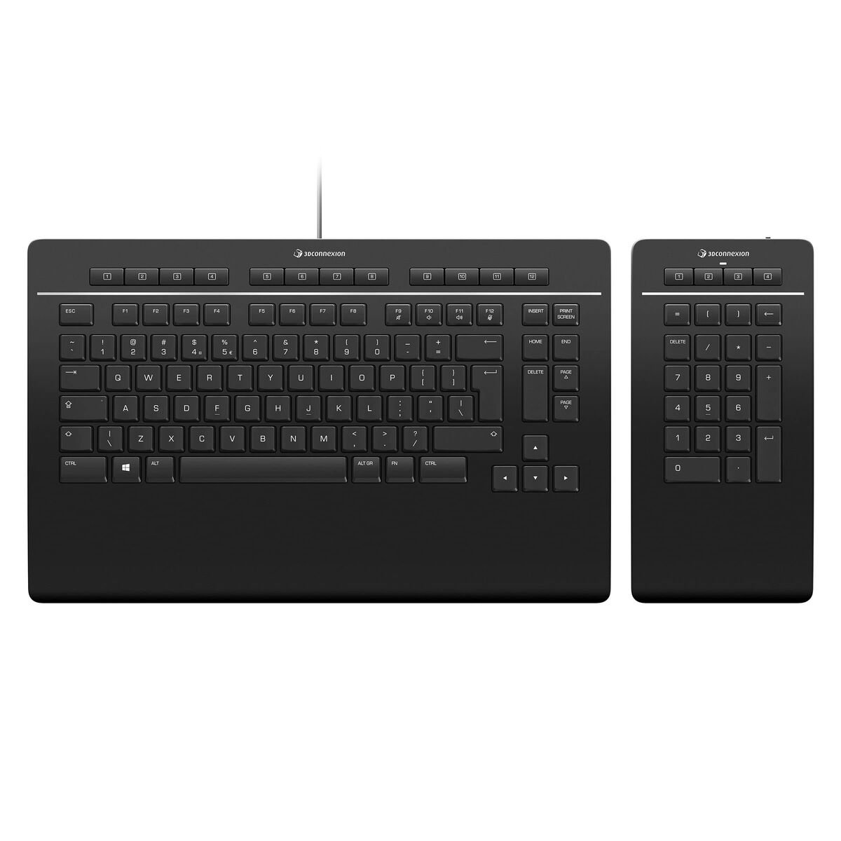 Kép Keyboard 3Dconnexion 3DX-700092 Black Qwerty US