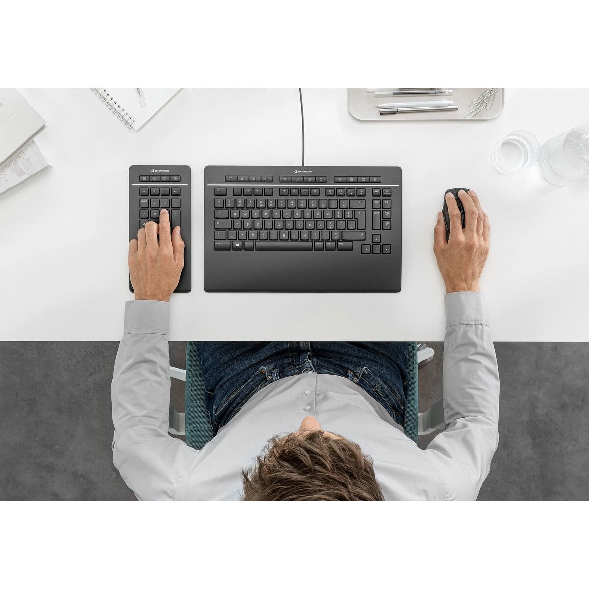Kép Keyboard 3Dconnexion 3DX-700092 Black Qwerty US