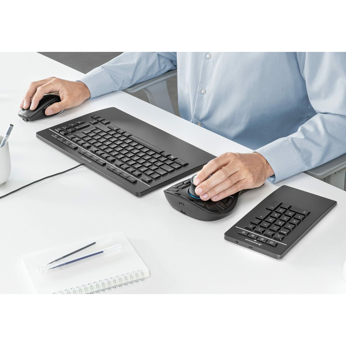 Kép Keyboard 3Dconnexion 3DX-700092 Black Qwerty US
