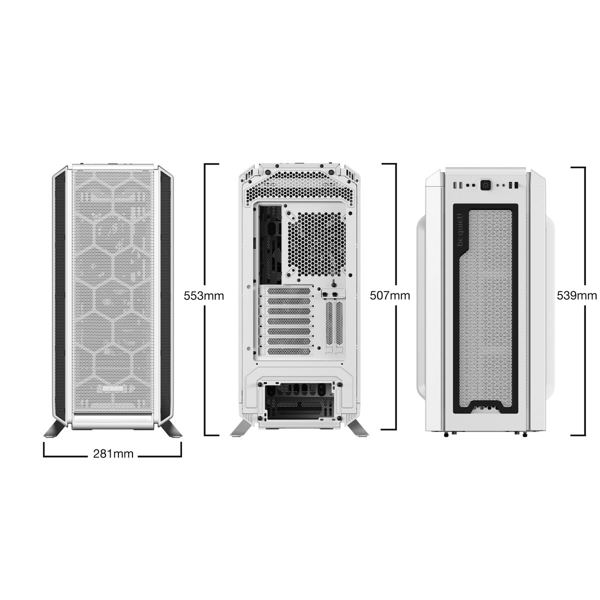 Afbeeldingen van ATX Semi-tower Box Be Quiet! White