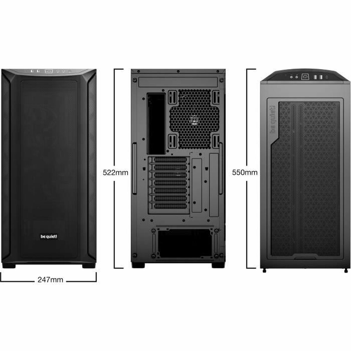 Picture of ATX Semi-tower Box Be Quiet! BGW60 Black