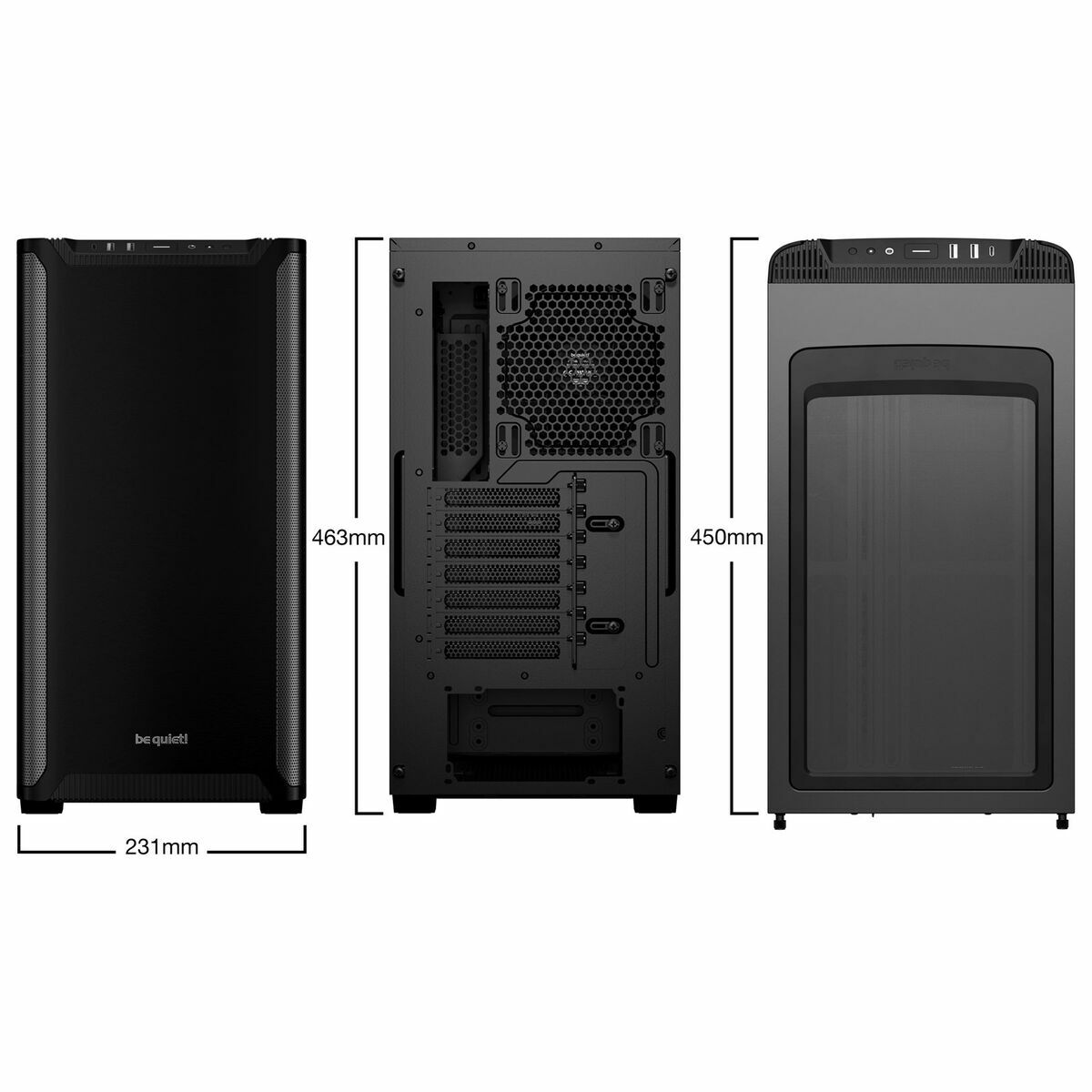 Afbeeldingen van ATX Micro Box Be Quiet! BG073 Black