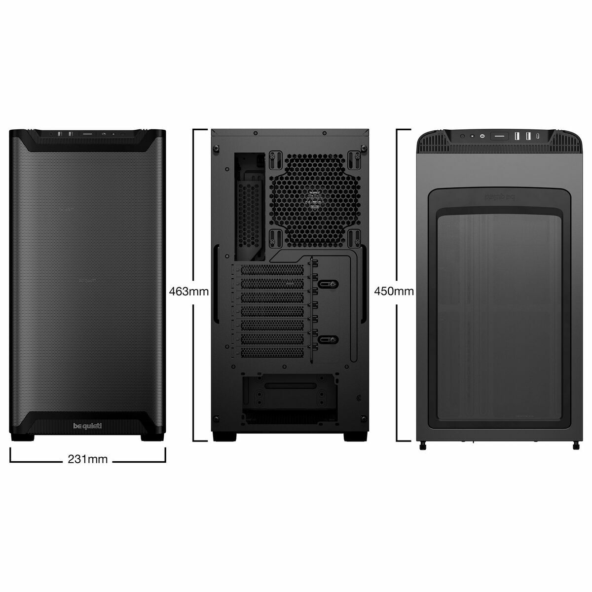 Afbeeldingen van ATX Micro Box Be Quiet! BG074 Black