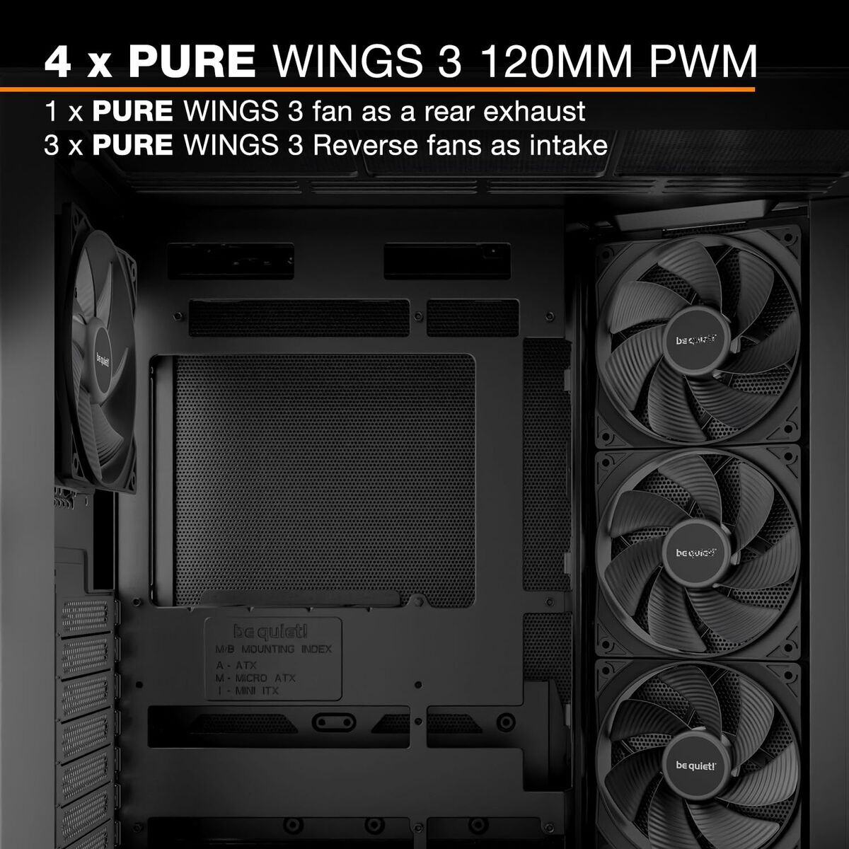 Image de ATX Semi-tower Box Be Quiet! BGW83 Black