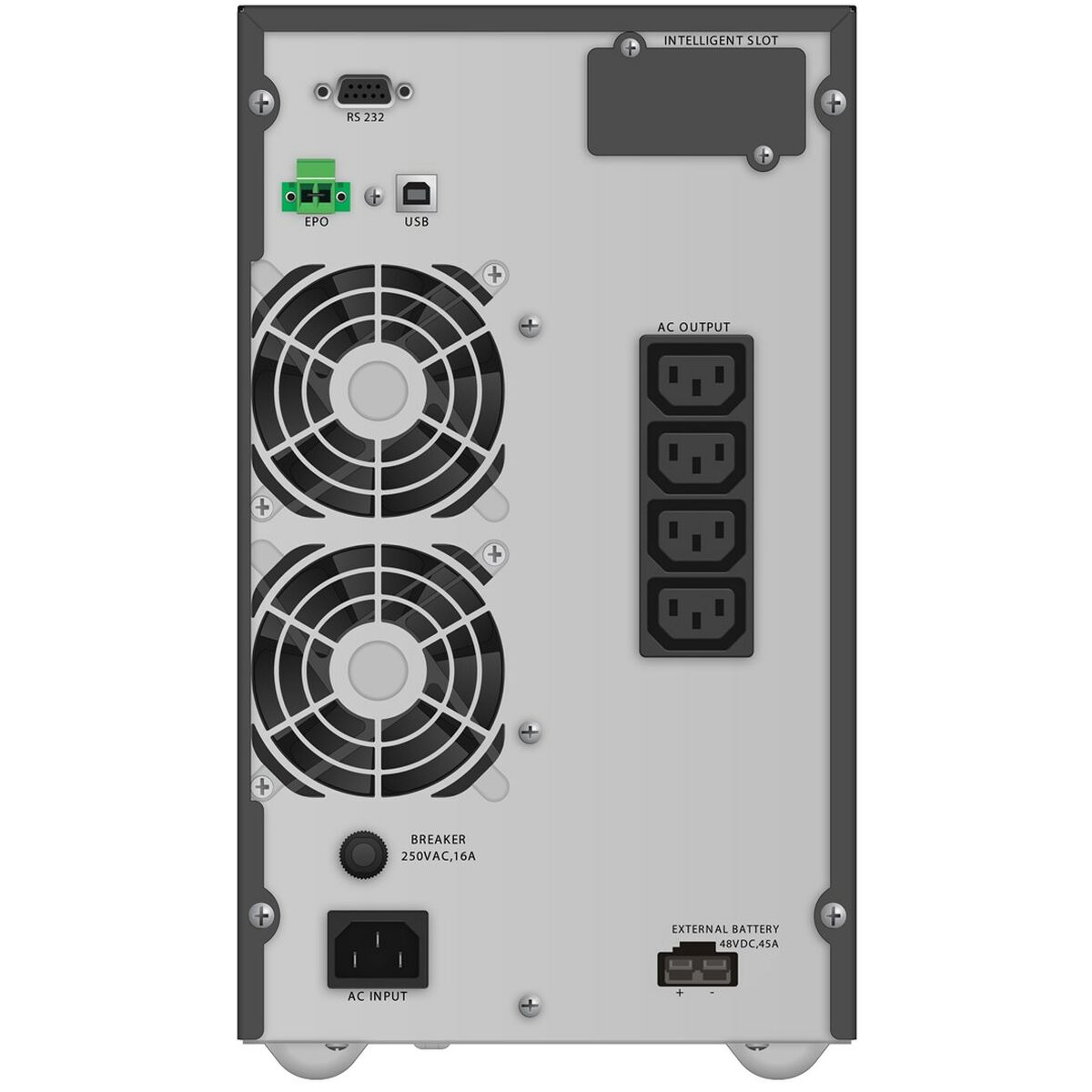 Afbeeldingen van Uninterruptible Power Supply System Interactive UPS Power Walker VFI 2000 TGB 1800 W 2000 VA