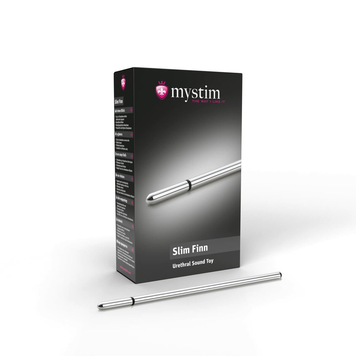 Dilatátory Thin Finn Urethral Sound Mystim MS46190 Stříbřitý