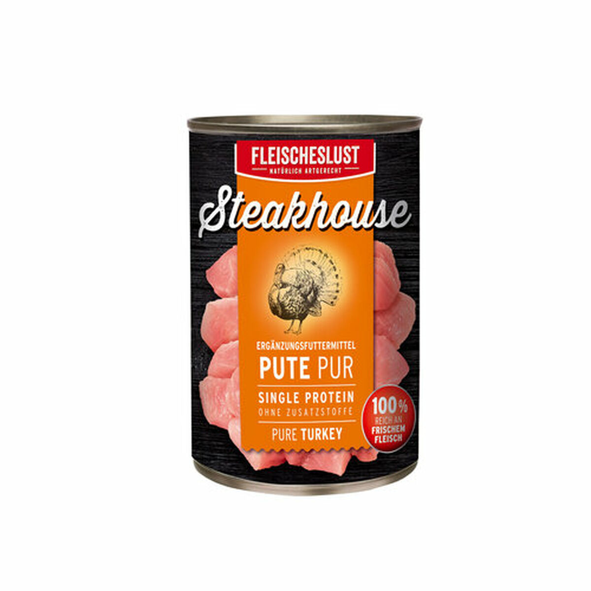 Wet food Fleischeslust Pure 400 gr Turkey, view 2