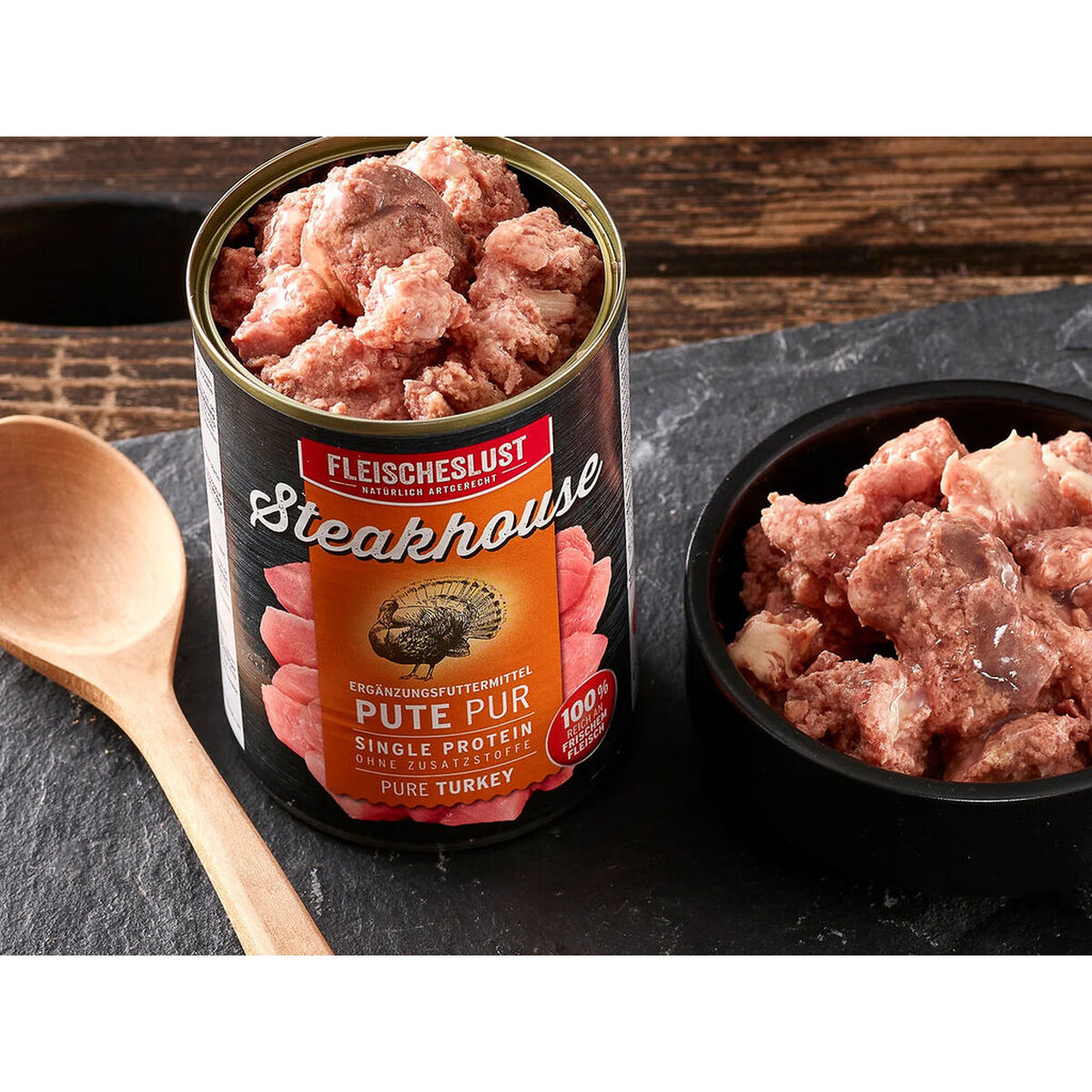 Wet food Fleischeslust Pure 400 gr Turkey, view 3