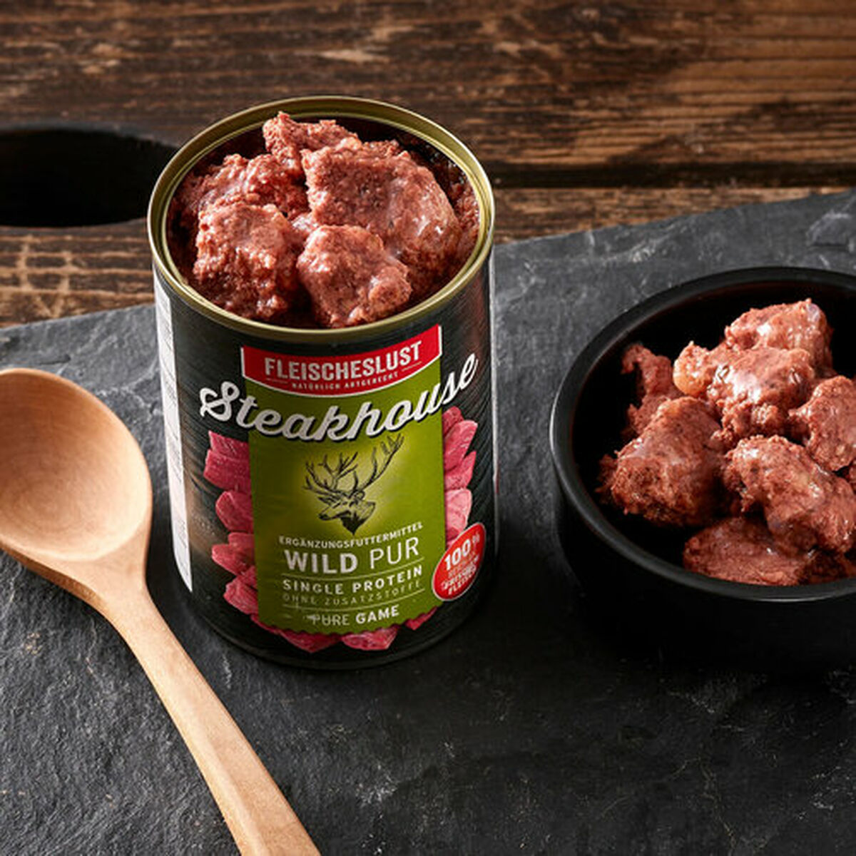 Wet food Fleischeslust Pure 400 gr Deer, view 4