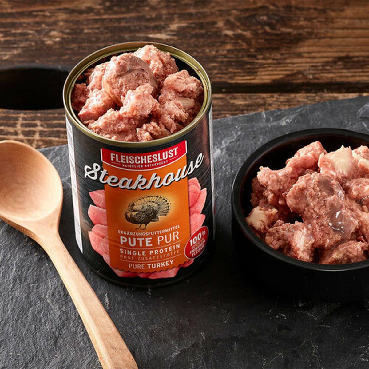 Wet food Fleischeslust Pure 800 gr Turkey, view 6
