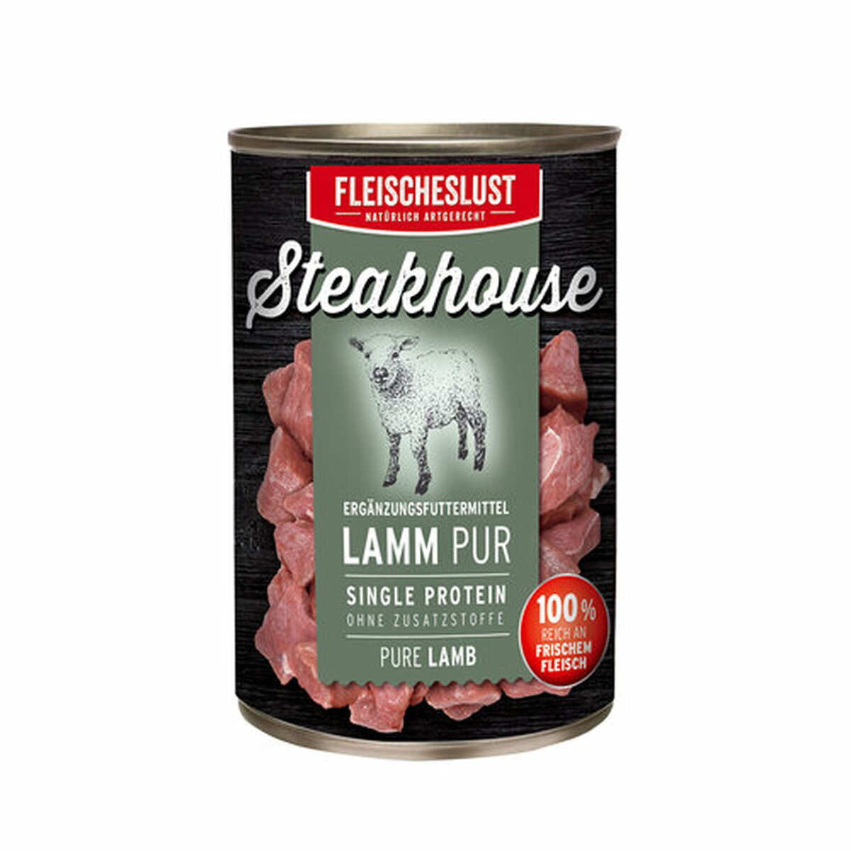 Wet food Fleischeslust Pure 800 gr Lamb, view 2