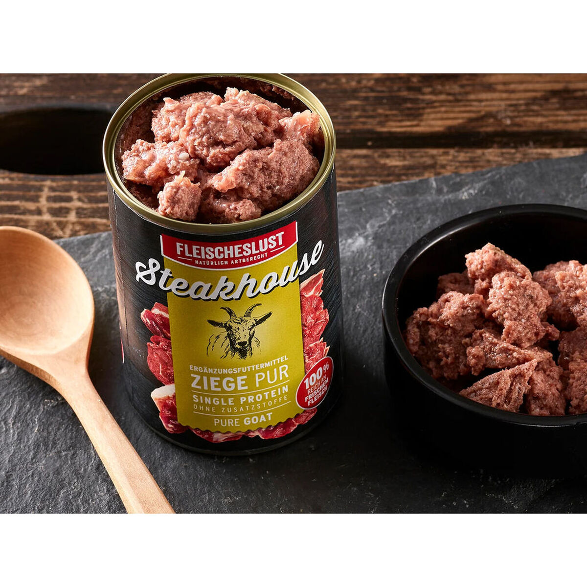 Wet food Fleischeslust Pure 800 gr Goat, view 6