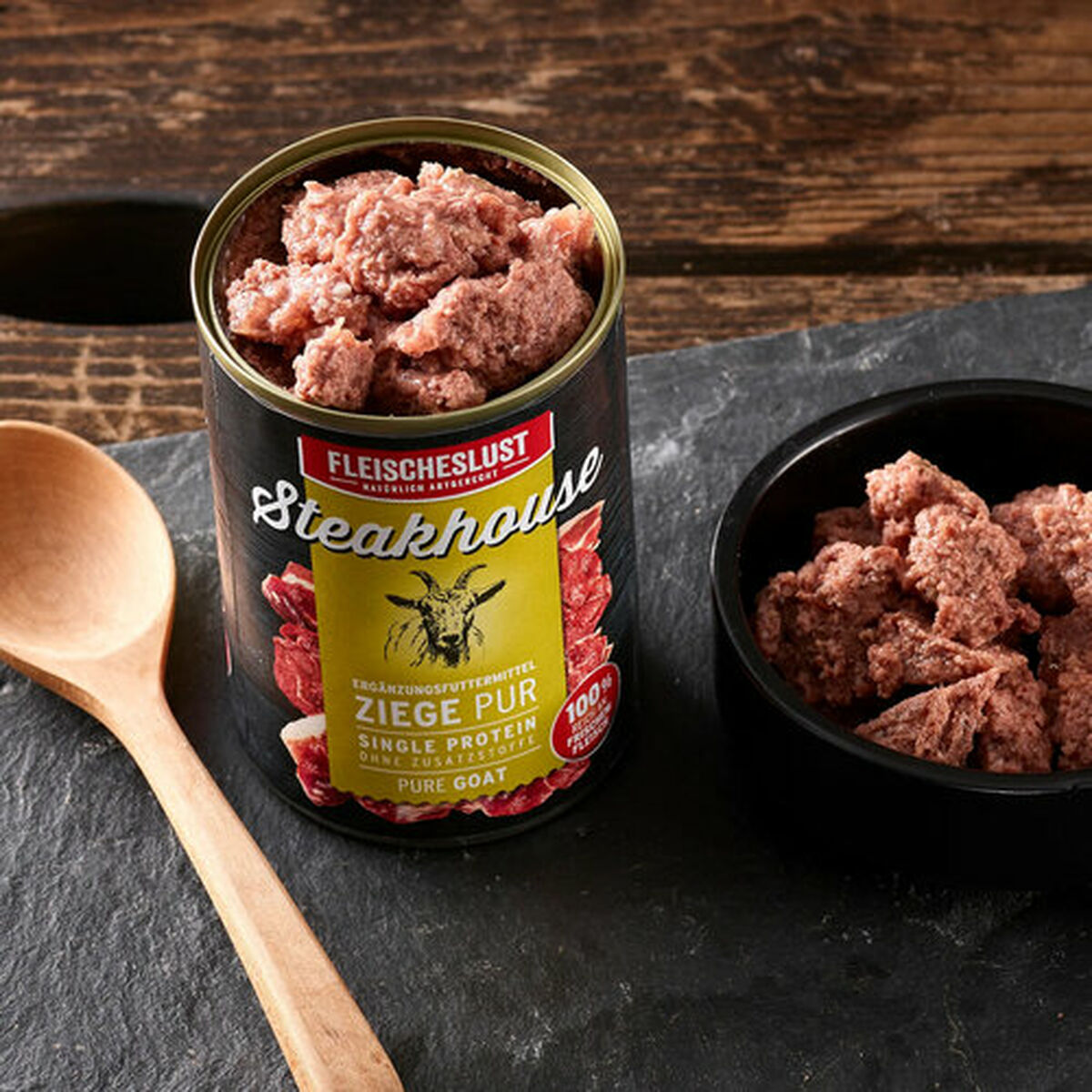 Wet food Fleischeslust Pure 800 gr Goat, view 2