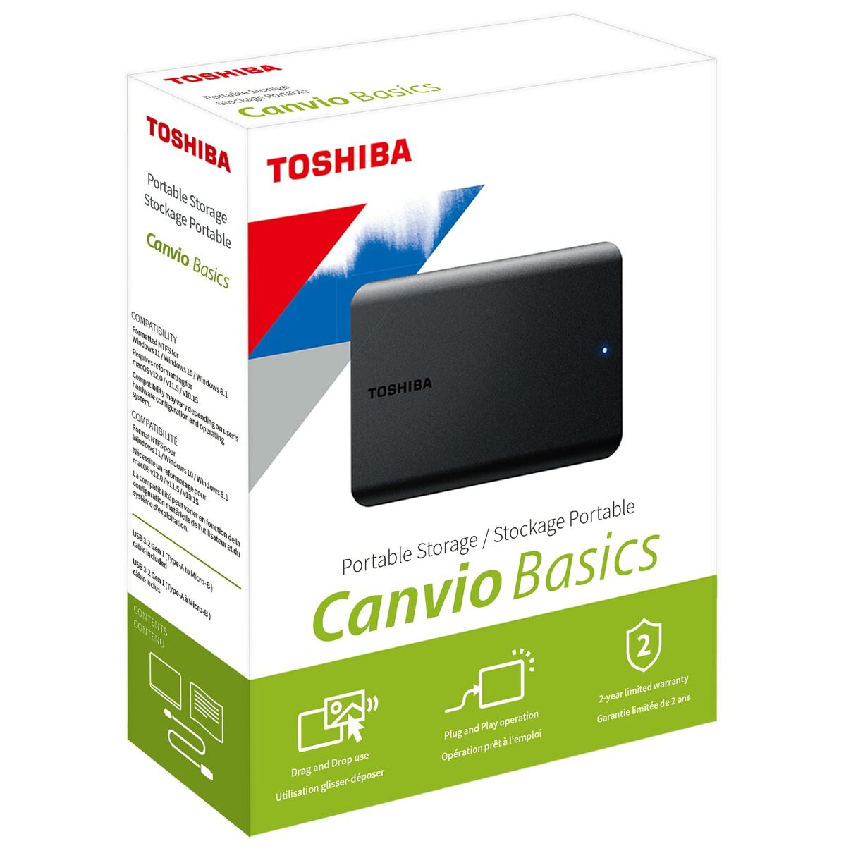 Picture of External Hard Drive Toshiba HDTB510EK3AA Black