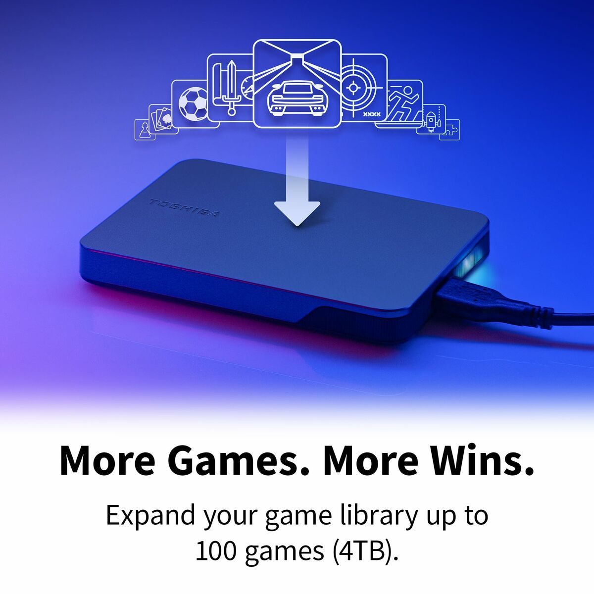 Obrazek External Hard Drive Toshiba HDTX220EK3AA Black 2 TB HDD Shell HDD