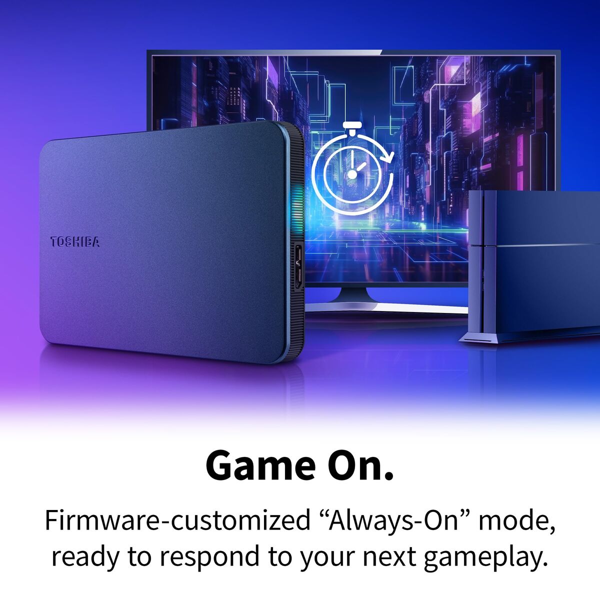 Picture of External Hard Drive Toshiba HDTX240EK3CA Black 4 TB HDD Shell Magnetic