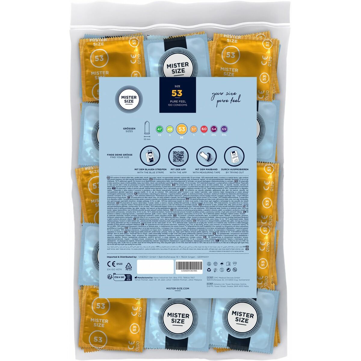 Kondomy Mister Size 100 kusů