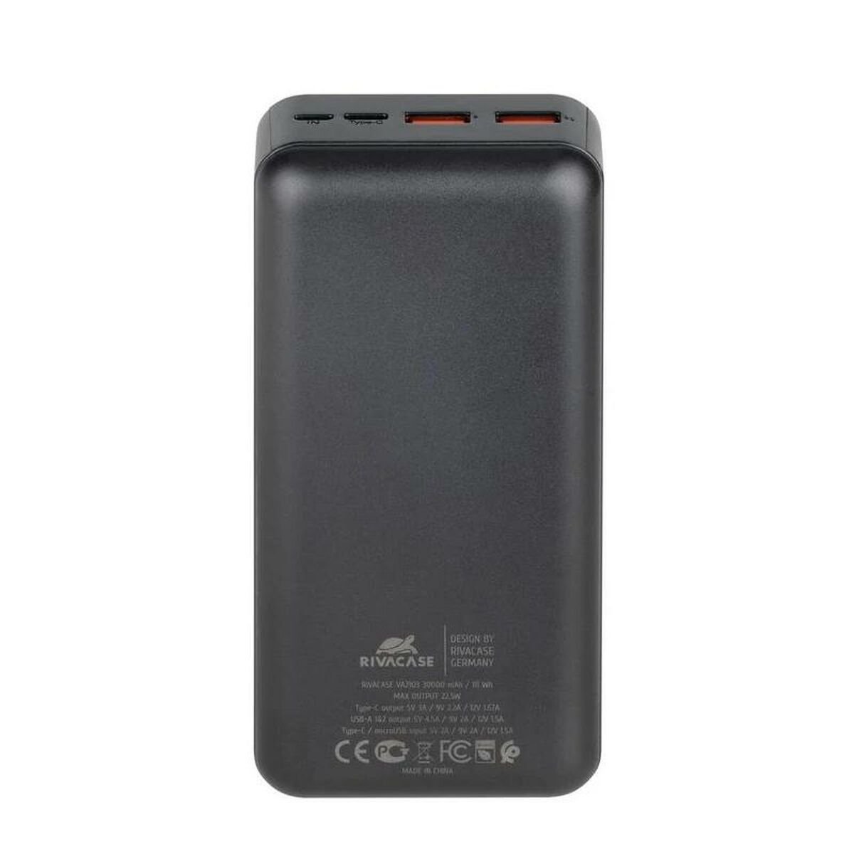 Afbeeldingen van Powerbank Rivacase VA2103 Black 30000 mAh