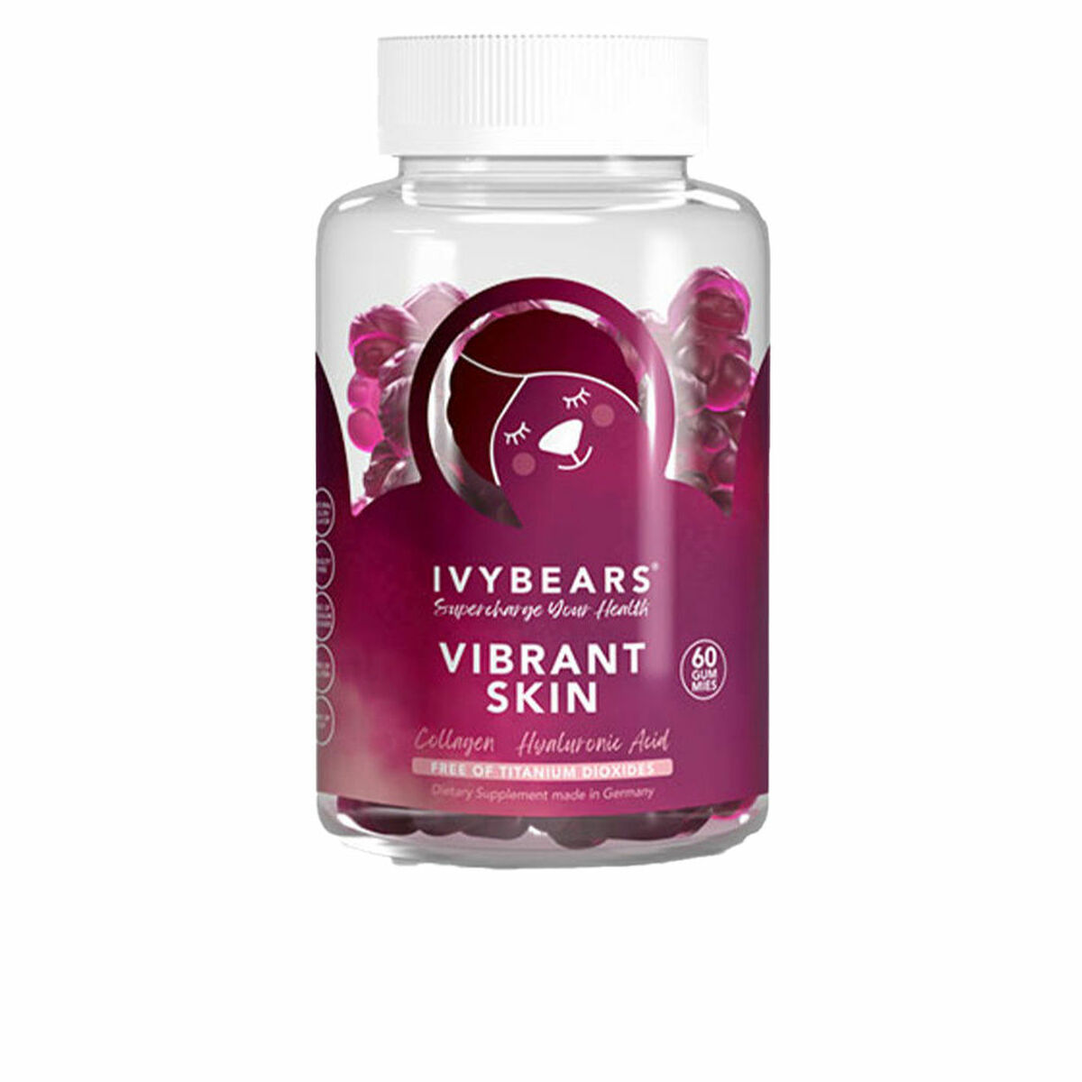 Συμπλήρωμα Διατροφής Ivybears VIBRANT SKIN 150 g 60 Μονάδες