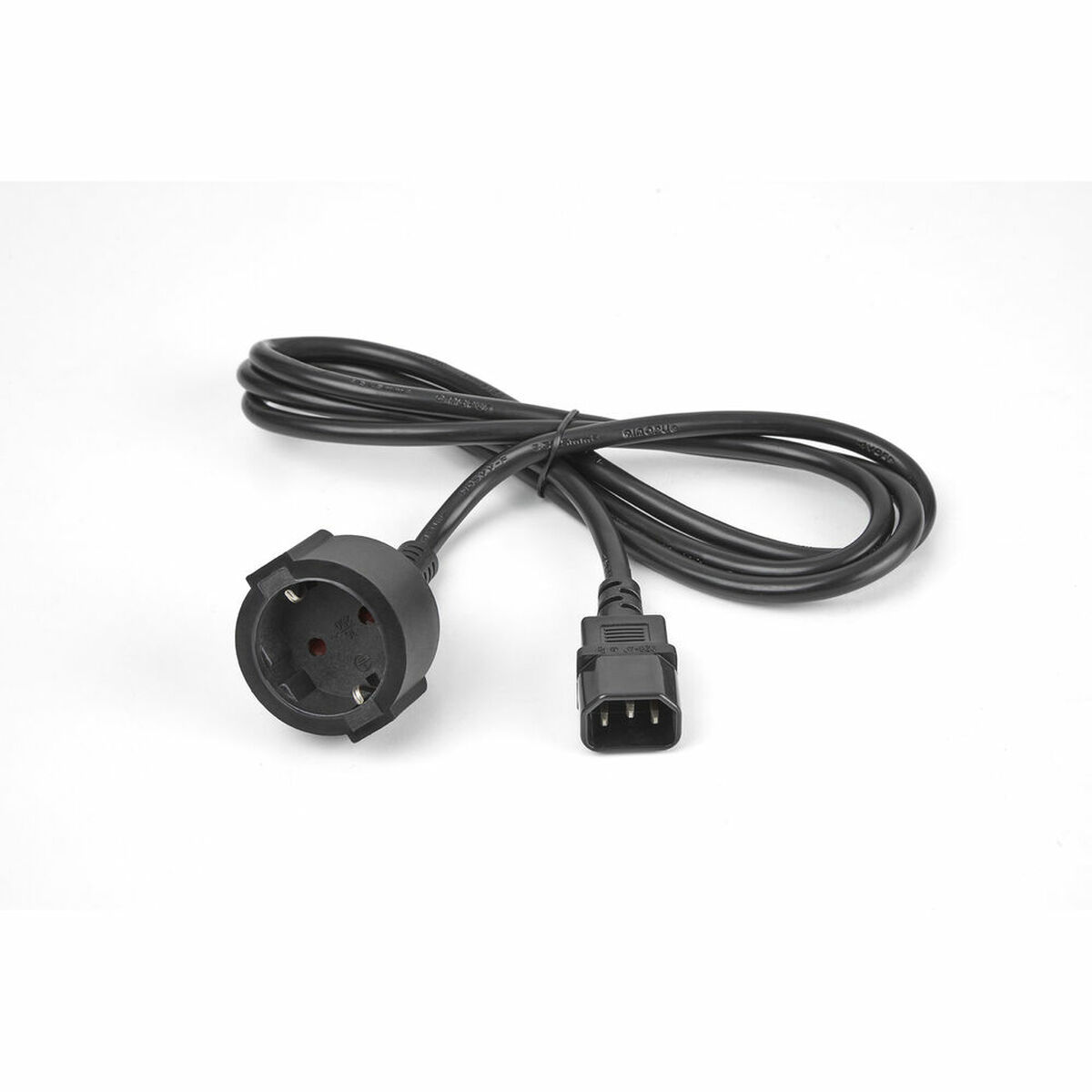 C14 Power Cord Salicru 663BA000008          Black Male Plug female plug